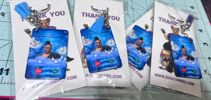 Memorial Phone Call Keychains "A Call I Wish I Could Get"