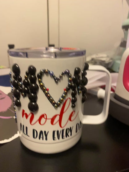 Blinged Coffee Mug/ personalized mugs With Lid